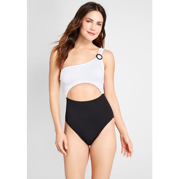 ModCloth Sierra Cut Out Onepiece Swimsuit Medium - Picture 1 of 5